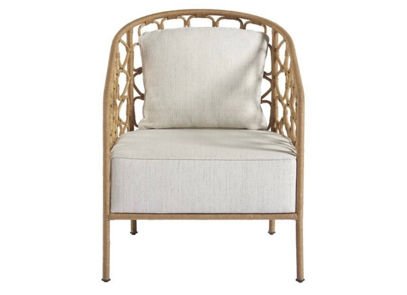 Coastal Rattan Accent Chair