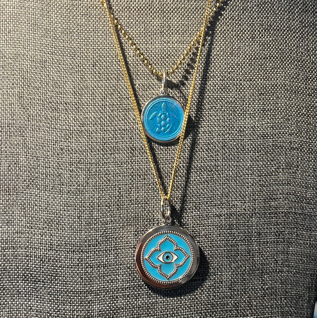 LOLA Evil Eye Pendant Turquoise