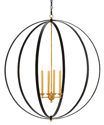 Black Orb Chandelier